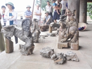 Bốn con rồng đất bị giấu được nhân dân thôn Quang Húc, xã Đông Quang (huyện Ba Vì, Hà Nội) phát hiện.