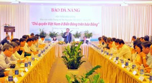 Hội thảo về chủ quyền của Việt Nam ở Biển Đông, do báo Đà Nẵng tổ chức. Ảnh: Báo Đà Nẵng