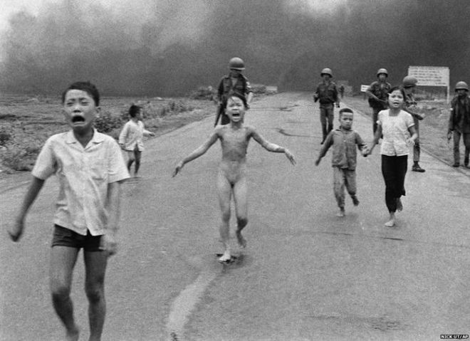 Bức ảnh 'Em bé Napalm' được báo chí dùng nhiều trong Cuộc chiến Việt Nam