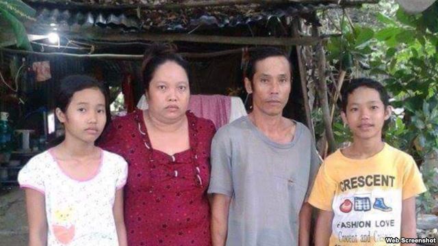 Sự việc liên quan tới gia đình em Nguyễn Mai Thảo Vy (ngoài cùng bên trái) rộ lên hồi tháng Tư vừa qua trong vụ phản kháng cưỡng chế đất đai ở huyện Thạnh Hóa, Long An