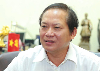 Thứ trưởng Bộ 4T Trương Minh Tuấn, người ký lệnh thu hồi thẻ nhà báo Ðỗ Hùng. (Hình: VTC)