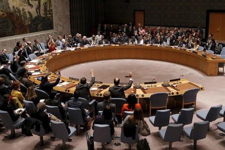 Một phiên họp của Hội đồng Bảo an Liên Hợp Quốc. Ảnh: Reuters