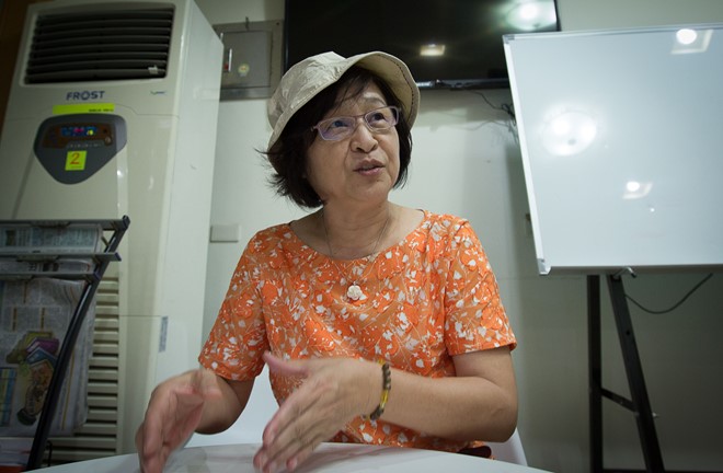 Bà Suh Chi Feng trong cuộc phỏng vấn với Zing.vn ở Vân Lâm hồi tháng 7. Ảnh: Thanh Tuấn.