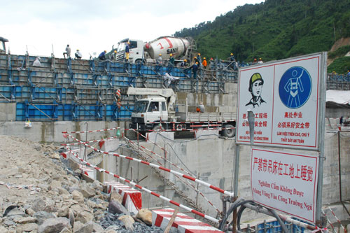 Thủy điện Sông Bung 4 đang được nhà thầu của Trung Quốc thi công - Ảnh HS/ PetroTimes