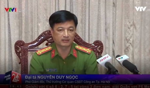 Đại tá Nguyễn Duy Ngọc: “Cảnh sát Đông Anh gạt tay trúng má phóng viên”